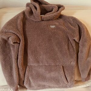 Abercrombie Kids Fuzzy Brown Hoodie